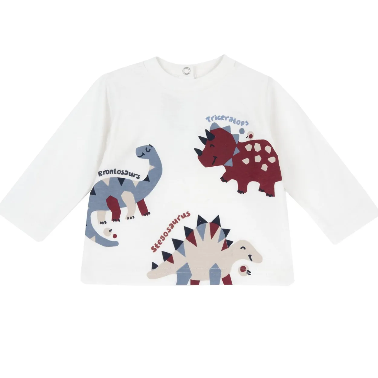 Maglietta manica lunga stampa dinosauri