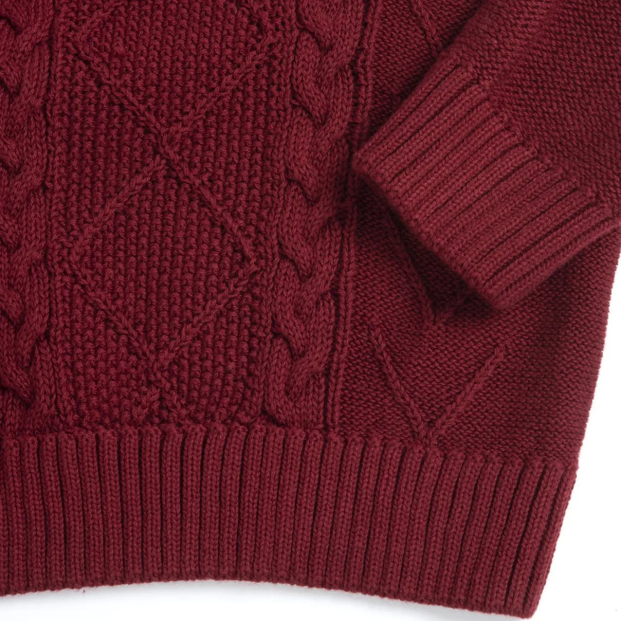 Maglione a trecce