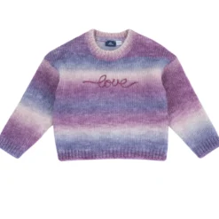 Maglione girocollo effetto sfumato
