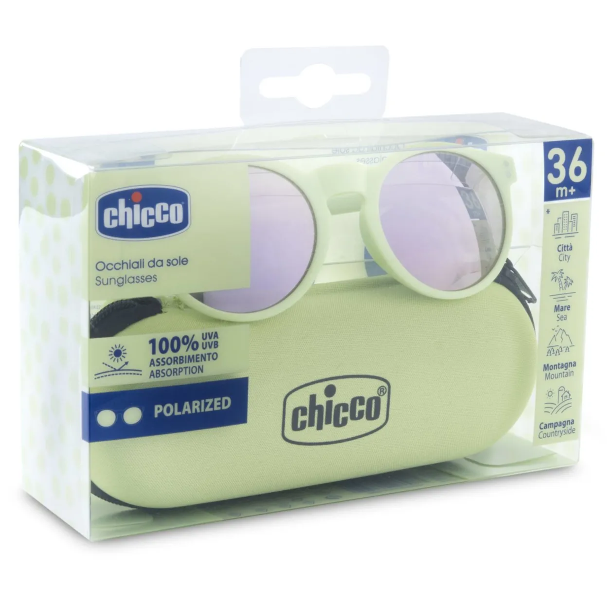Occhiali da sole 36m+ con lenti polarizzate