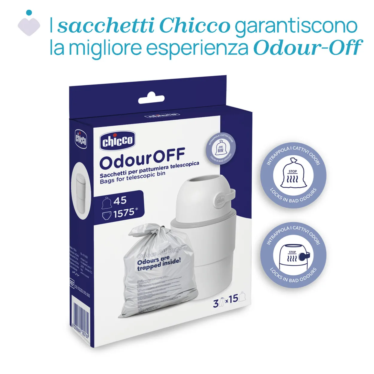Odour OFF Mangiapannolini Telescopico