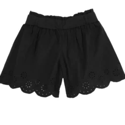 Pantaloni corti con fondo in Sangallo