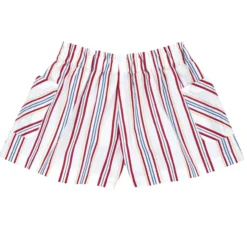 Pantaloni corti con stampa rigata