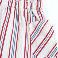 Pantaloni corti con stampa rigata