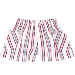 Pantaloni corti con stampa rigata