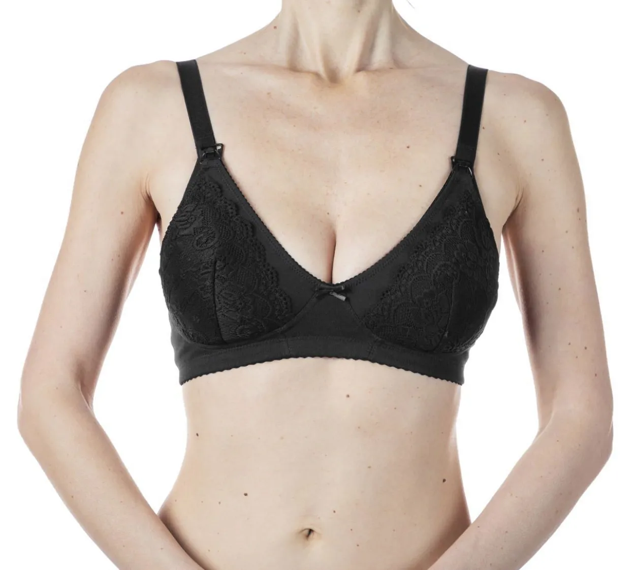 Reggiseno Allattamento in cotone nero Chicco