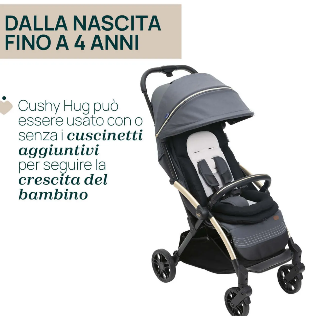Riduttore Cushy Hug per passeggino Goody XPlus