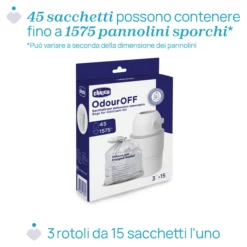 Sacchetti per mangiapannolini telescopico