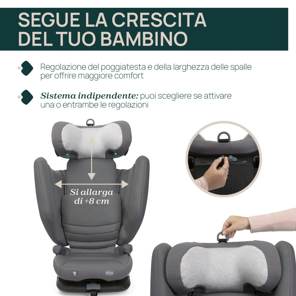 Seggiolino Auto Fold&Go S (100-150 cm)