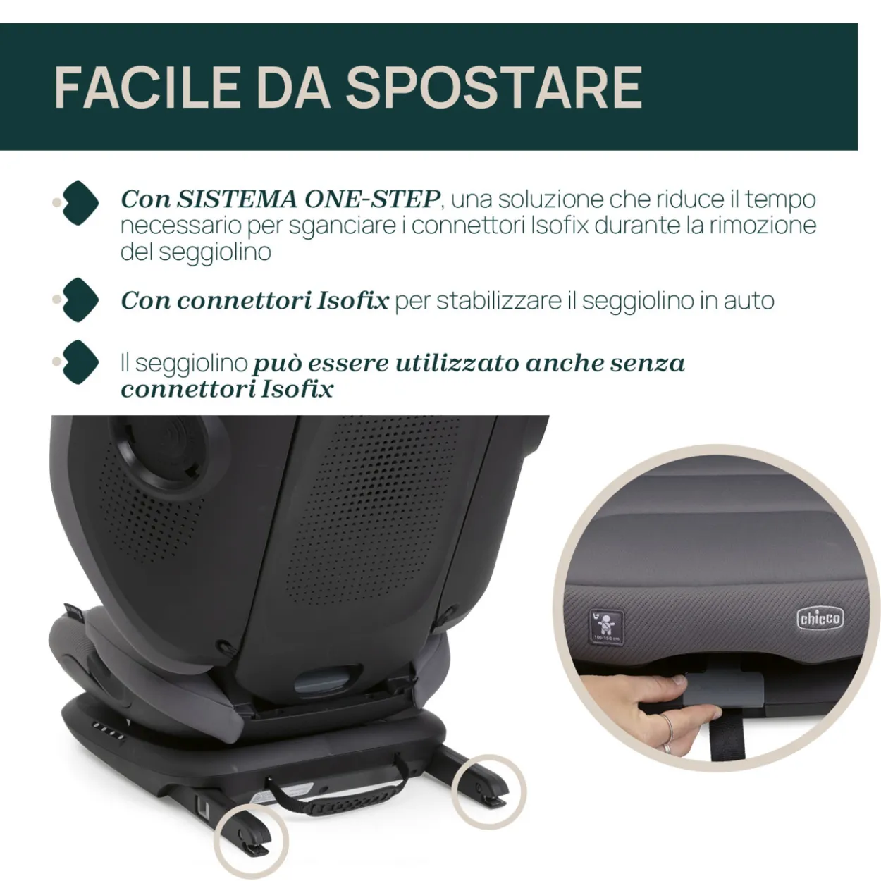 Seggiolino Auto Fold&Go S (100-150 cm)