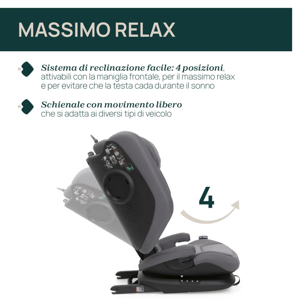 Seggiolino Auto Fold&Go S (100-150 cm)