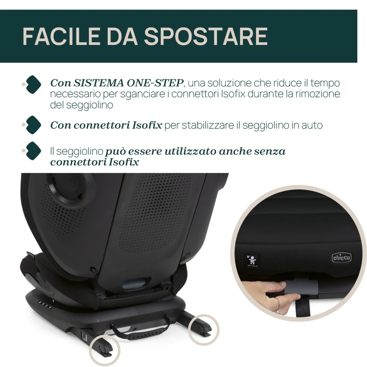 Seggiolino Auto Fold&Go S (100-150 cm)