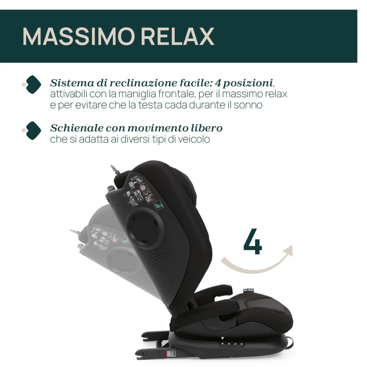Seggiolino Auto Fold&Go S (100-150 cm)