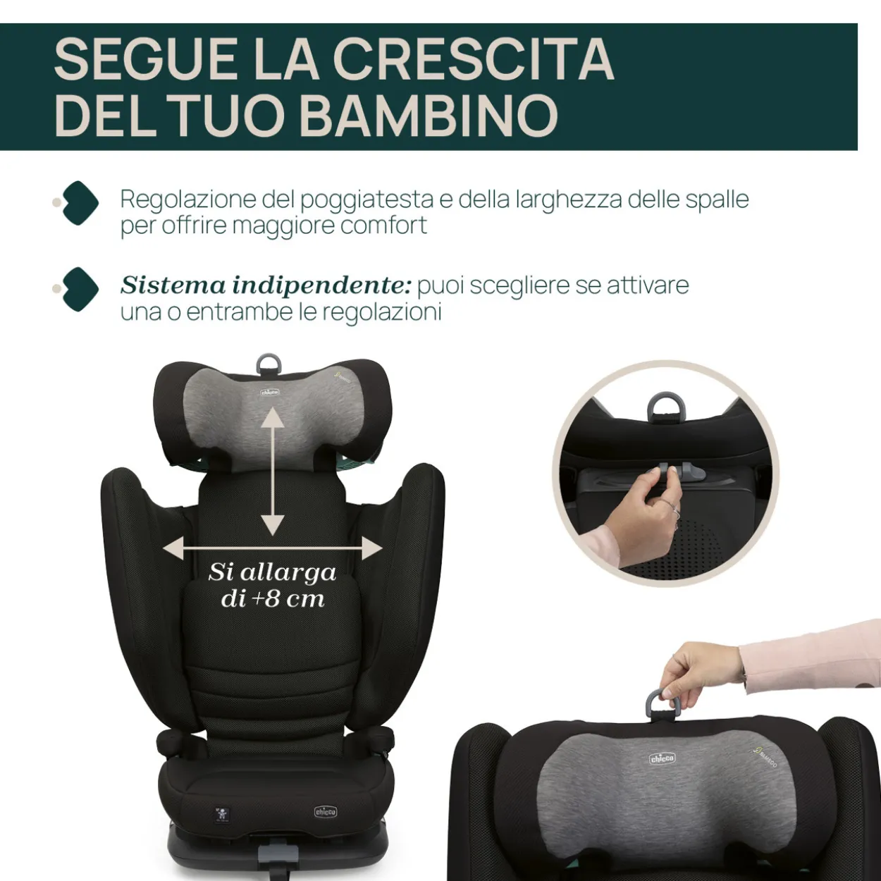 Seggiolino Auto Fold&Go S (100-150 cm)