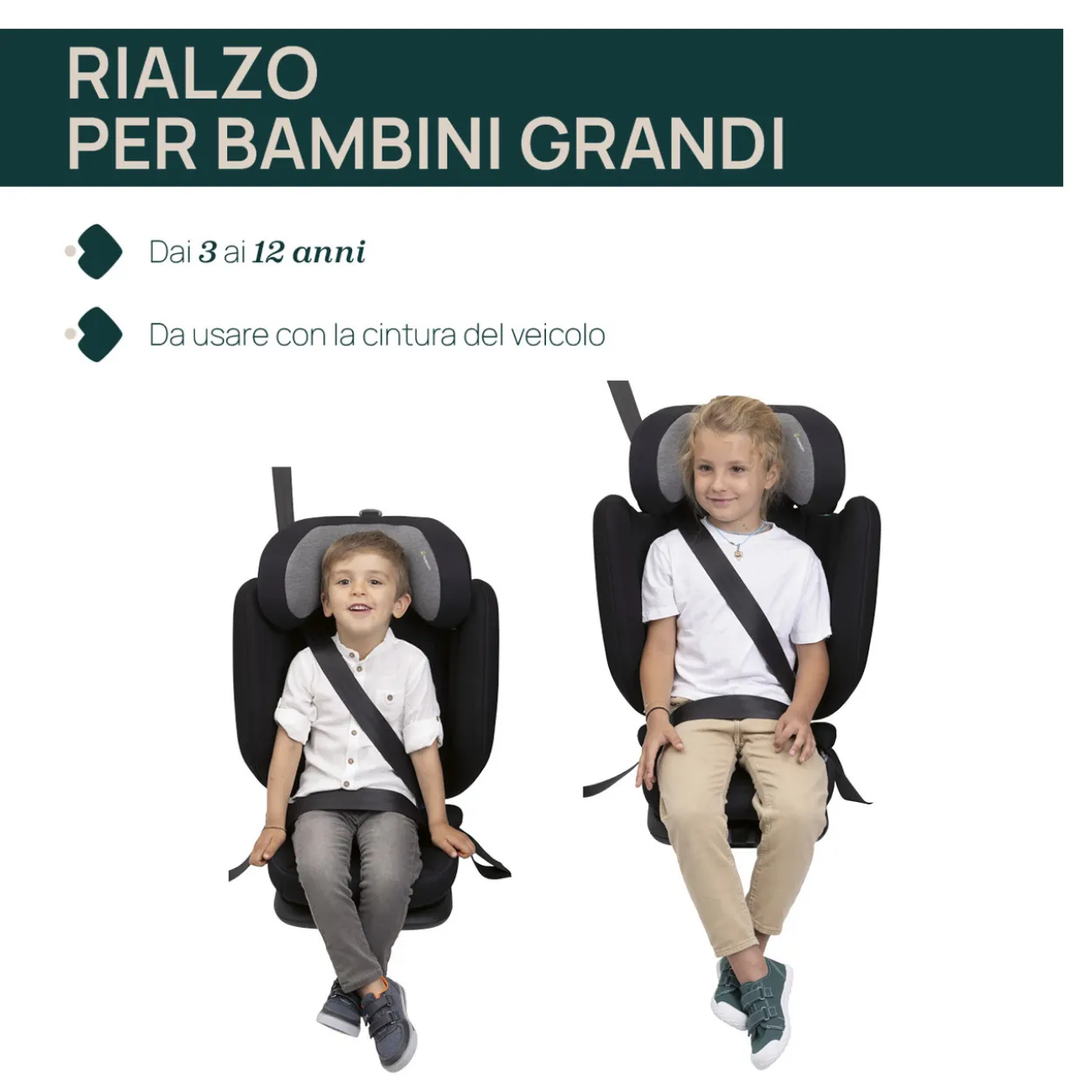 Seggiolino Auto Fold&Go S (100-150 cm)