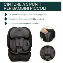 Seggiolino auto Gro-Up i-Size (76-150 cm)
