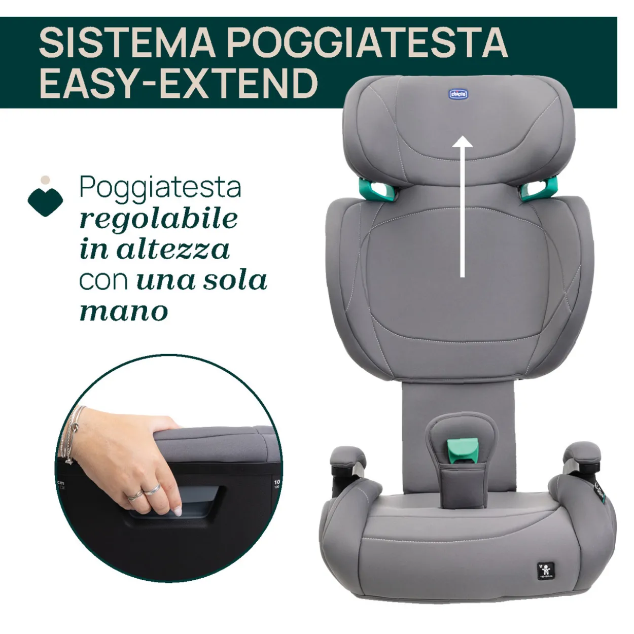 Seggiolino auto Quizy Lite i-Size (100-150 cm)