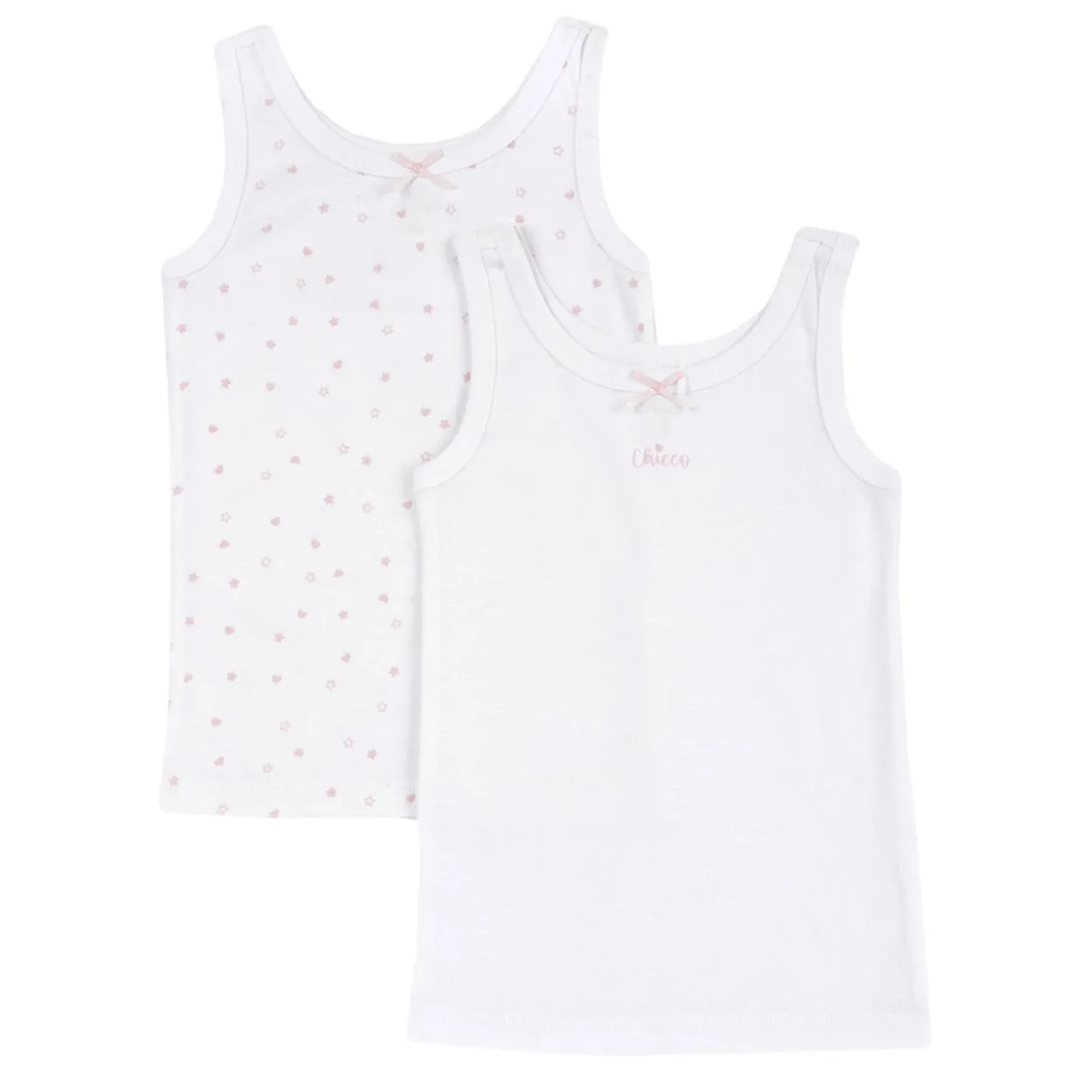 Set canottiere intime con spalla larga e fiocchetto