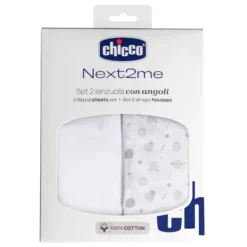 Set Lenzuola con angoli in Cotone per Next2Me - 2pz