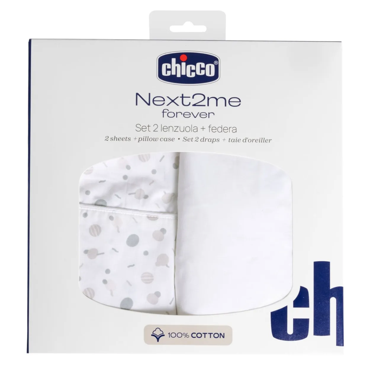 Set Lenzuola in Cotone per Next2Me Forever - 2pz e federa
