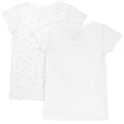 Set magliette intime con manica corta e fiocchetto