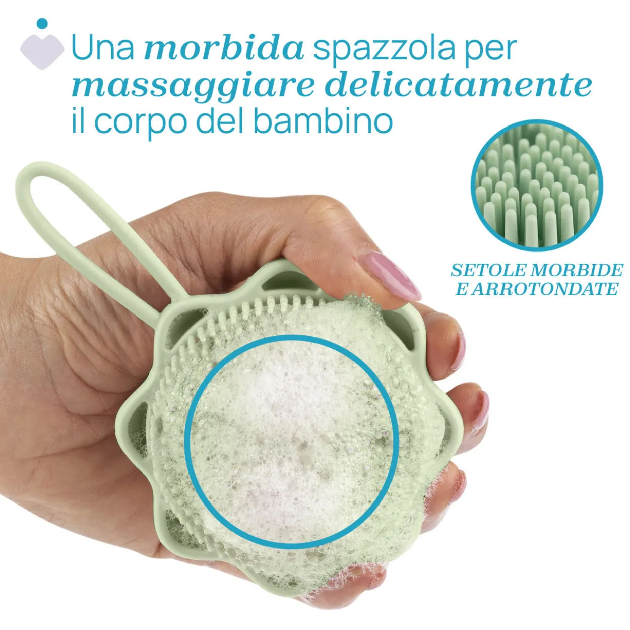 SPAZZOLA CORPO CON DISPENSER INTEGRATO