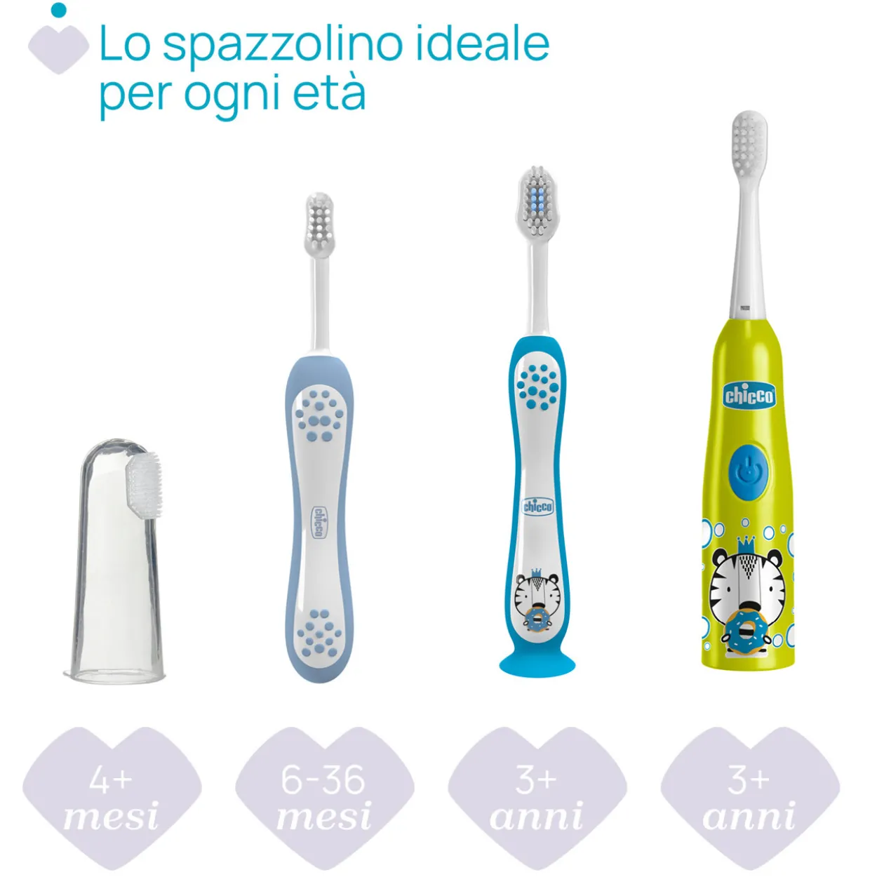 Spazzolino primi denti 6-36M