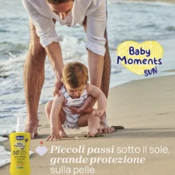 SPF 50+ Latte Solare Spray. Protezione molto alta.