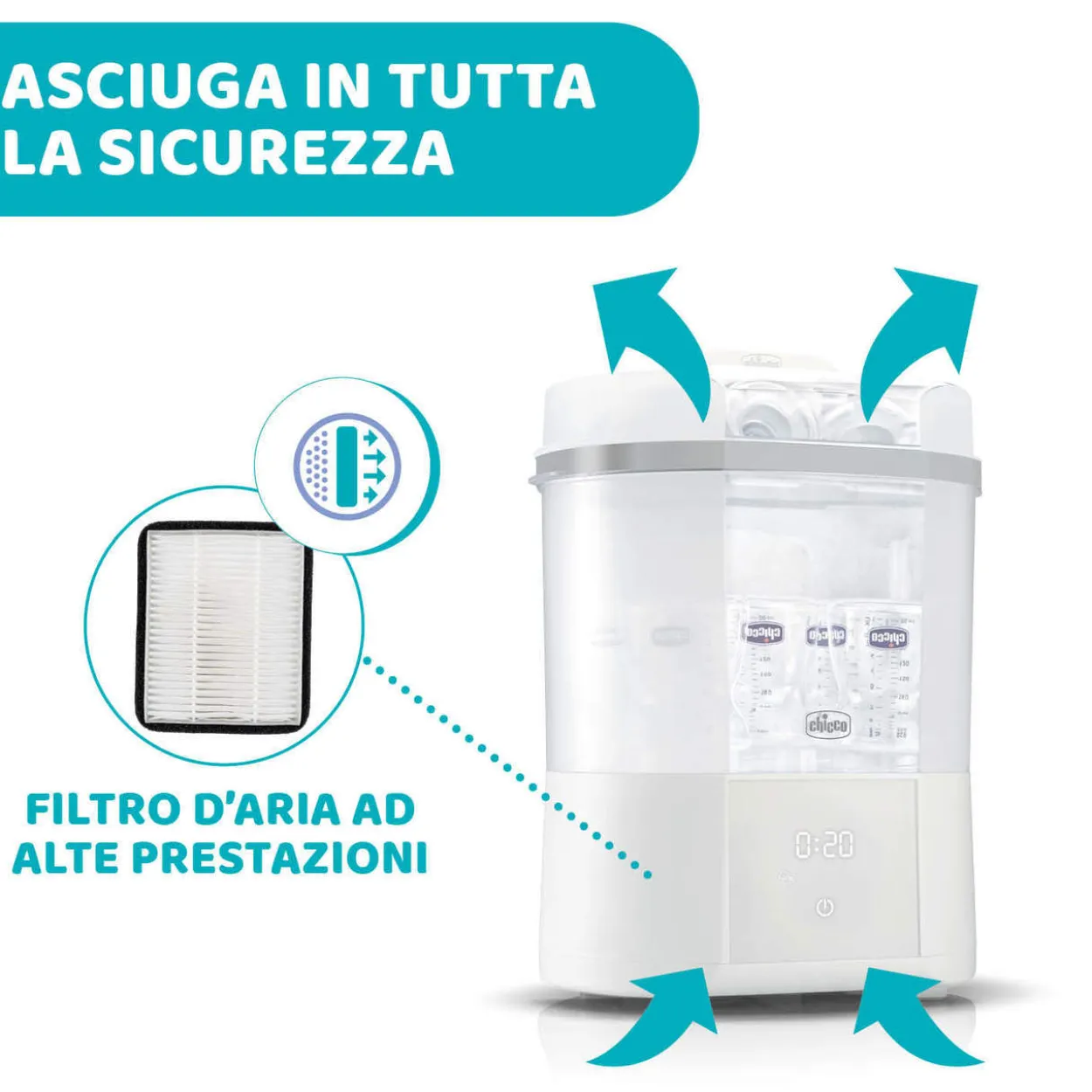 Sterilizzatore con asciugatura Chicco