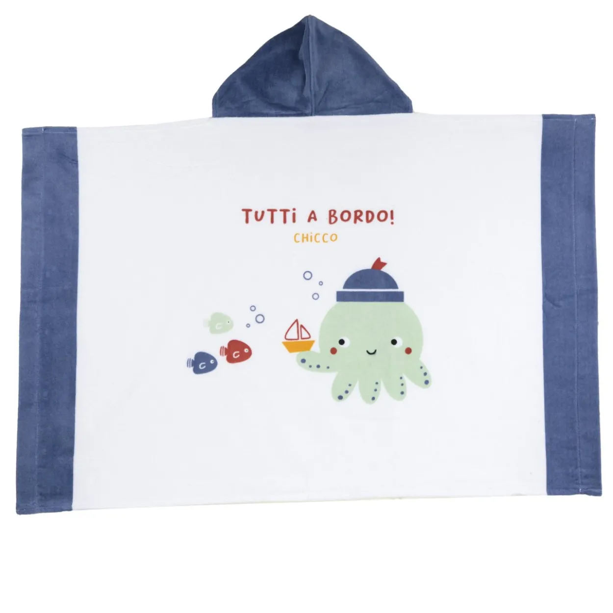 Telo in spugna con cappuccio
