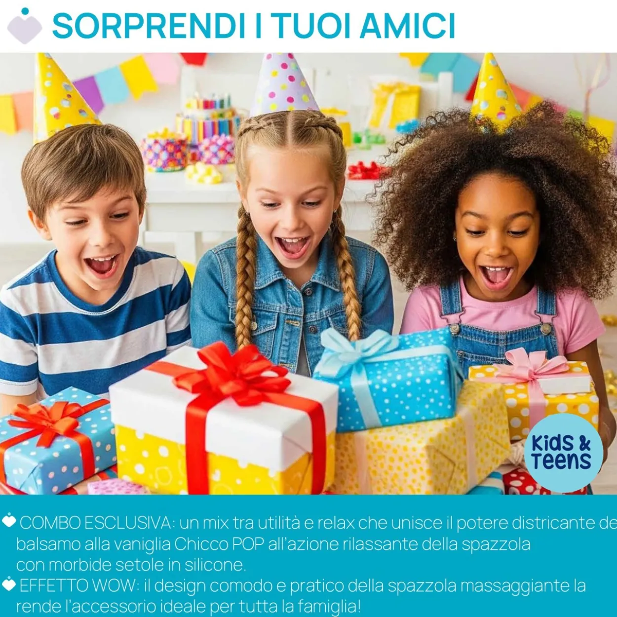 Tingly gift set - balsamo districante 150ml con spazzola massaggiante