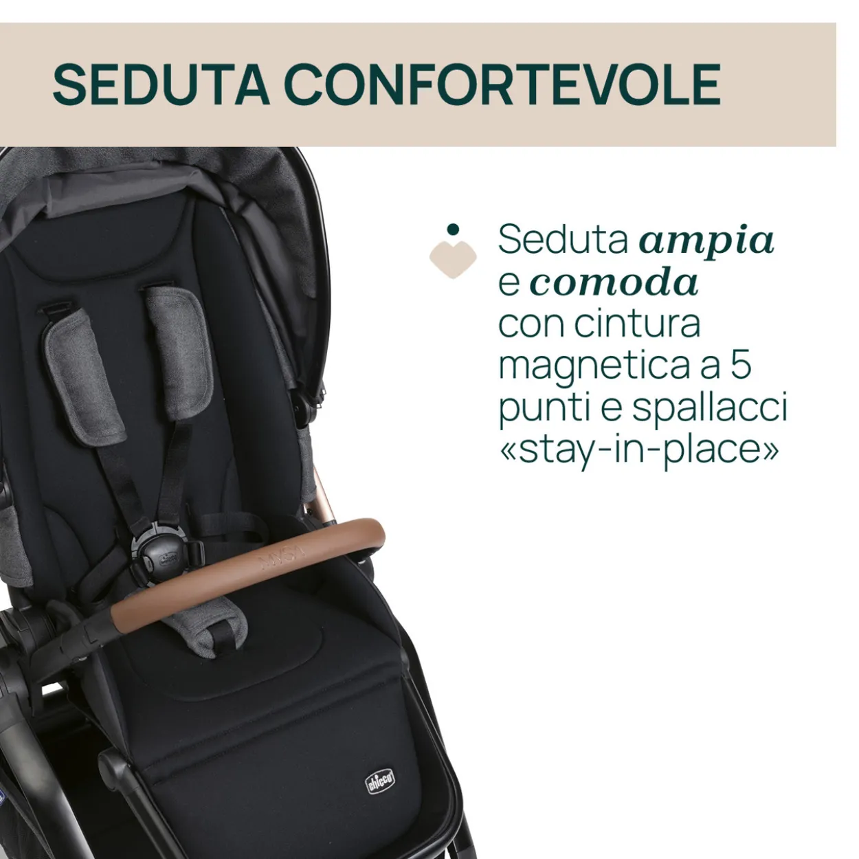 Trio Mysa Gran Comfort con First Seat Recline e Lullaglide