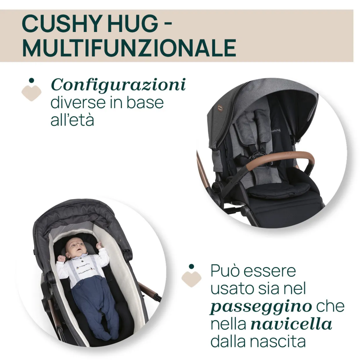 Trio Mysa Gran Comfort con First Seat Recline e Lullaglide