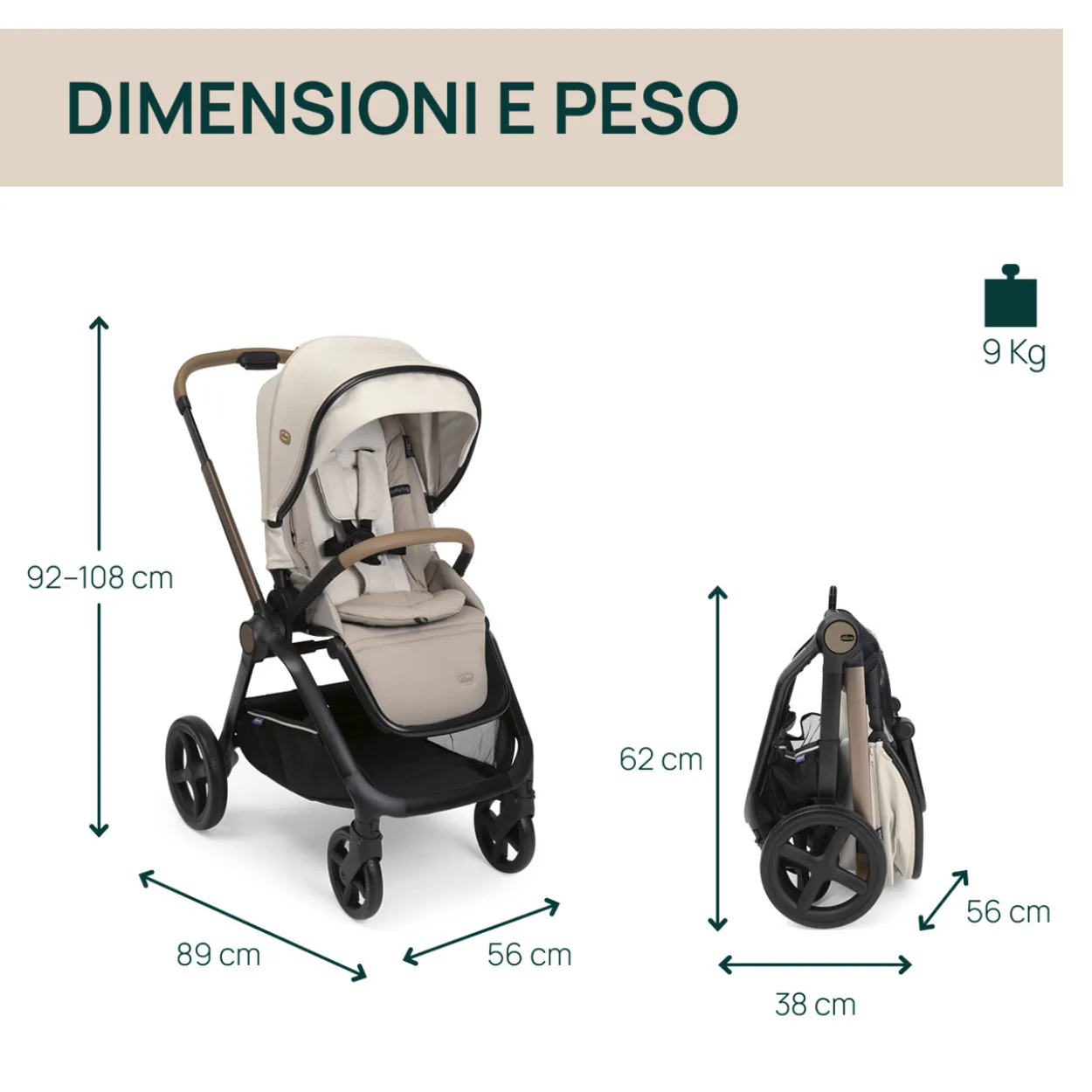 Trio Mysa Gran Comfort con First Seat Recline e Lullaglide