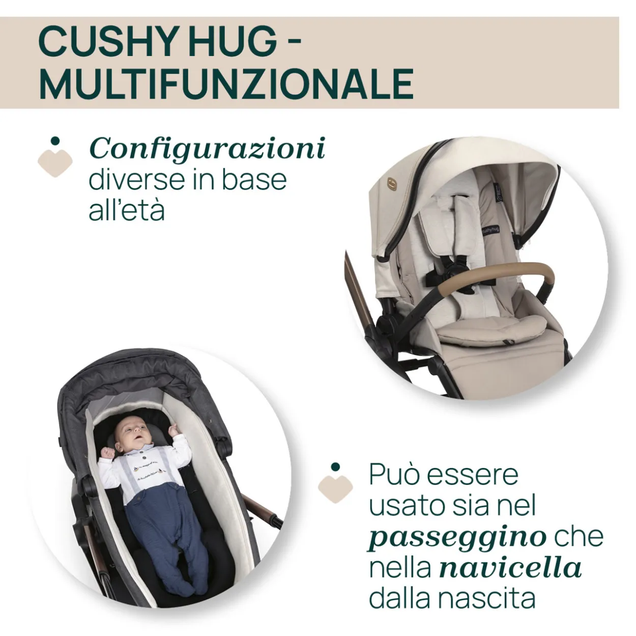 Trio Mysa Gran Comfort con First Seat Recline e Lullaglide