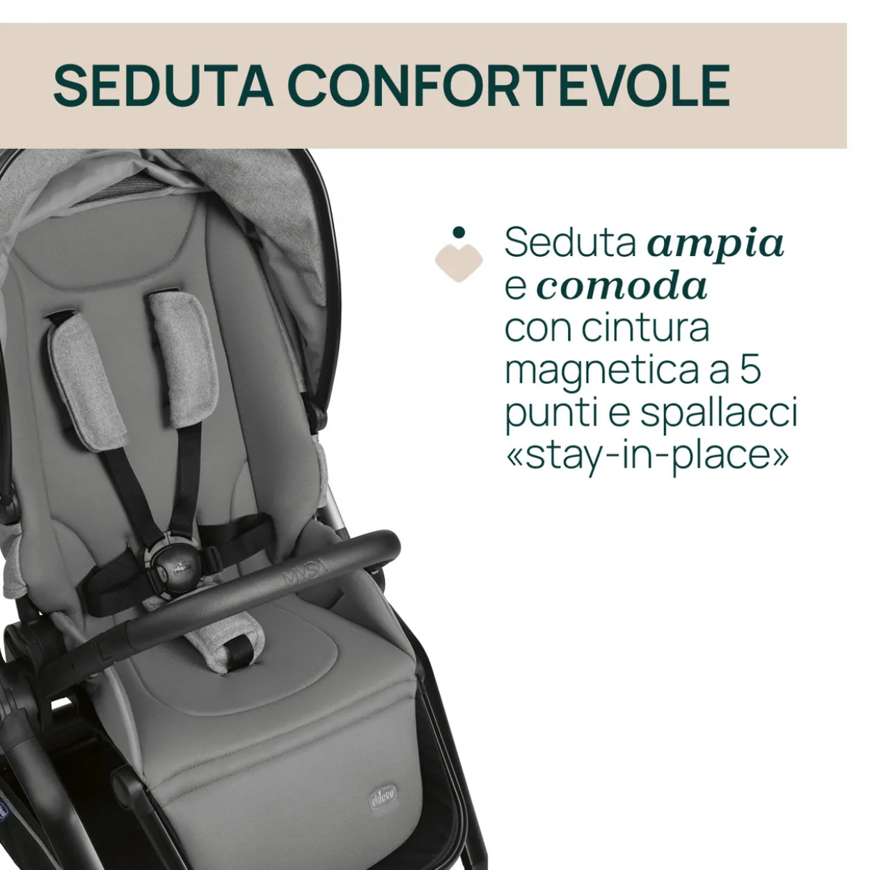Trio Mysa Gran Comfort con First Seat Recline e Lullaglide