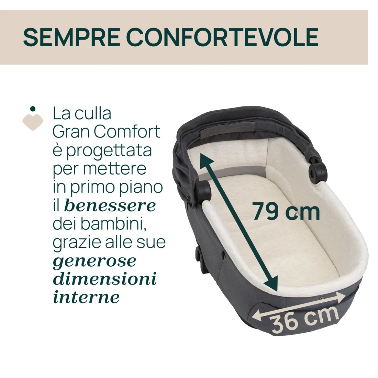 Trio Mysa Gran Comfort con First Seat Recline e Lullaglide