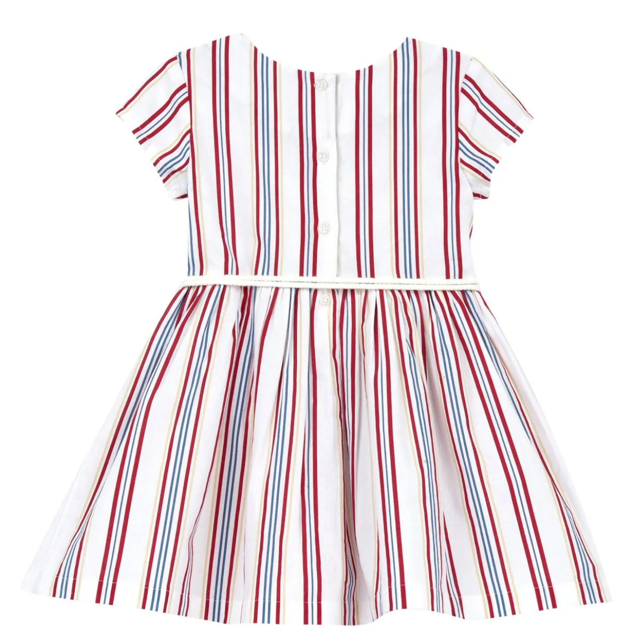 Vestito manica corta con stampa rigata