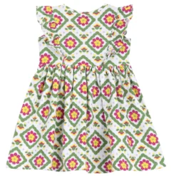 Vestito manica corta fantasia