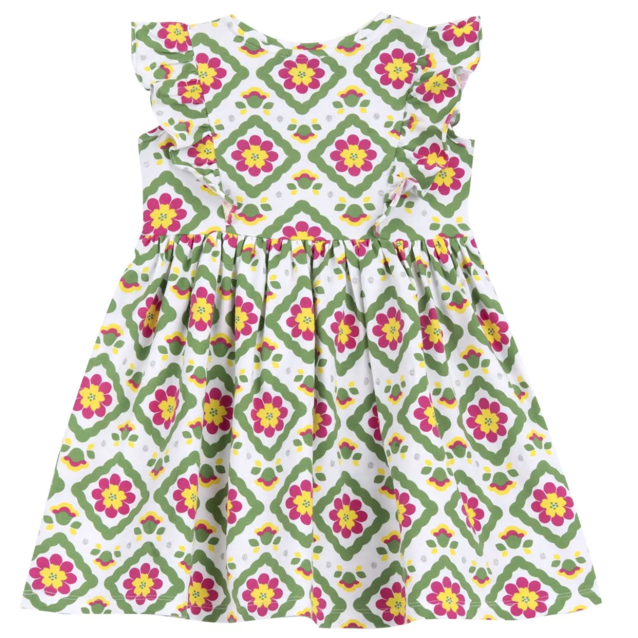 Vestito manica corta fantasia