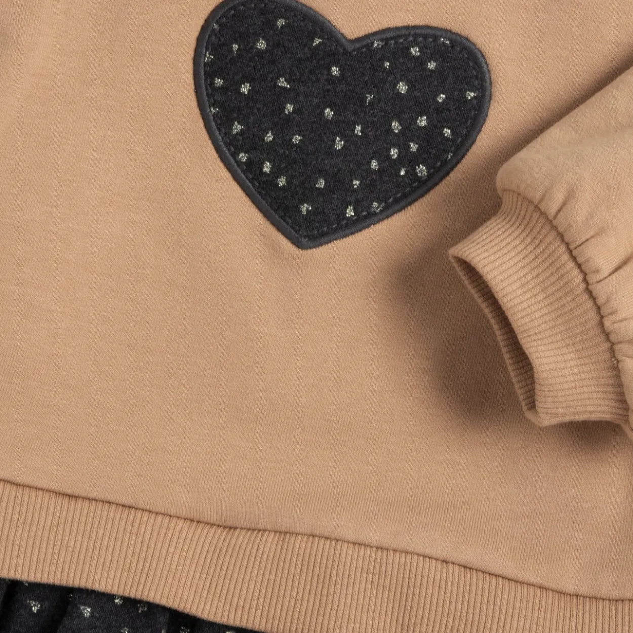 Vestito manica lunga con balze