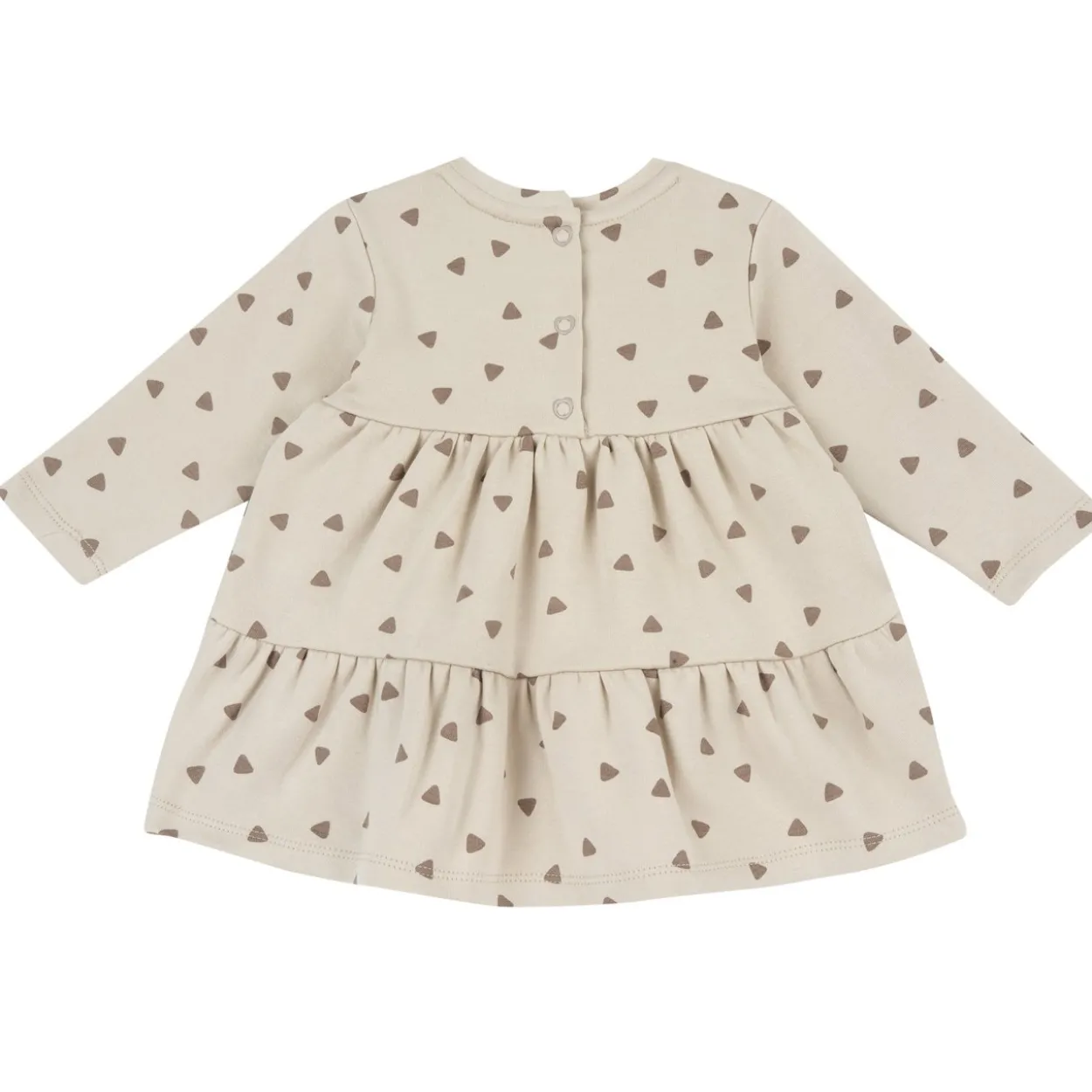 Vestito manica lunga con balze