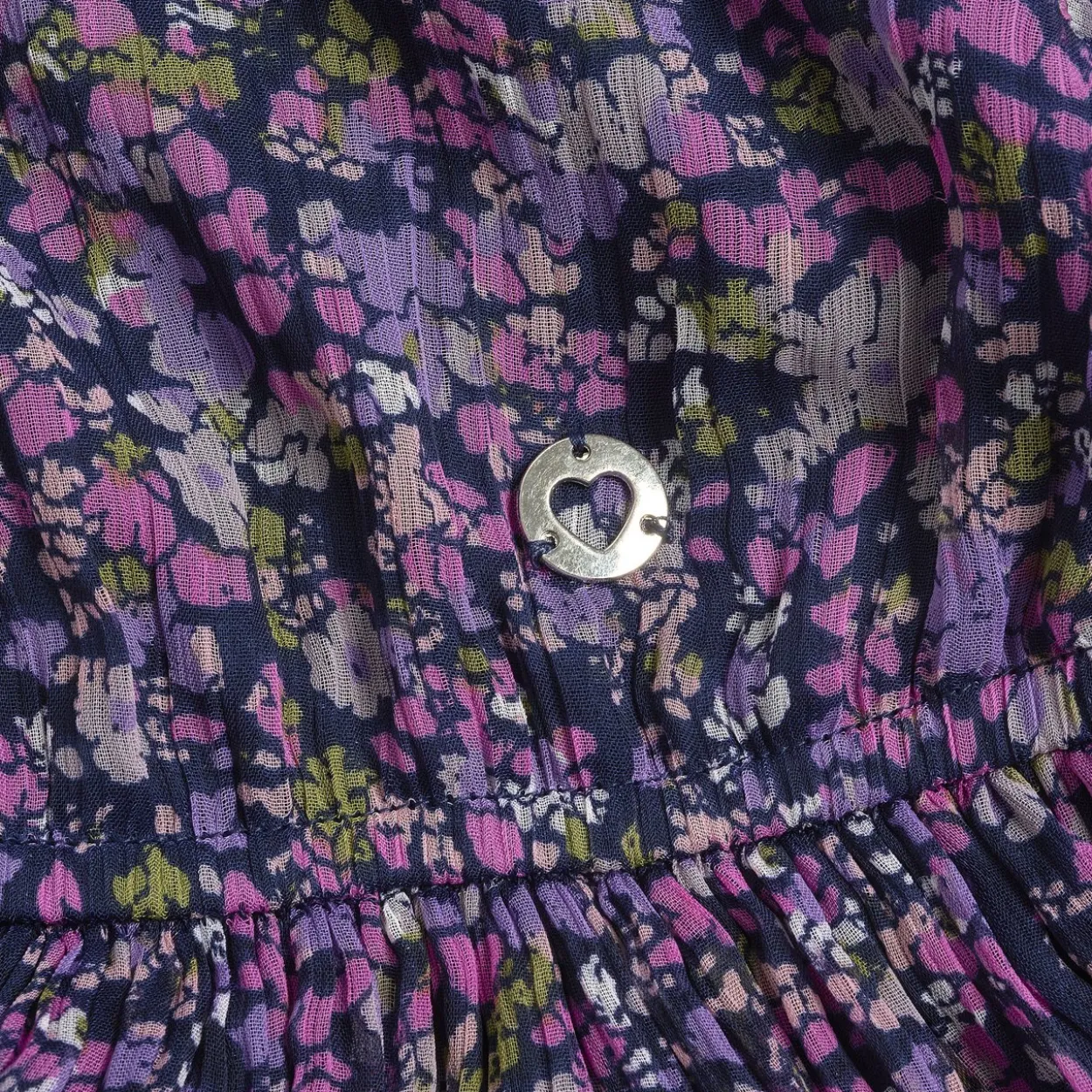 Vestito manica lunga con stampa floreale