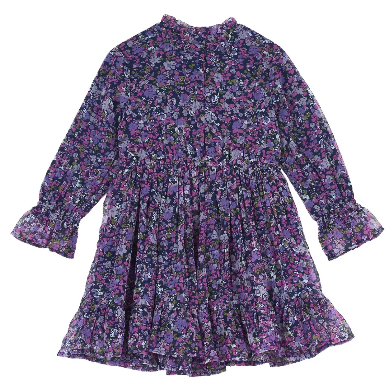 Vestito manica lunga con stampa floreale
