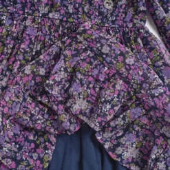 Vestito manica lunga con stampa floreale