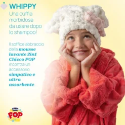WHIPPY GIFT SET - MOUSSE LAVANTE CORPO E CAPELLI 200ML CON CUFFIA